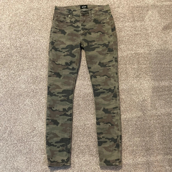 NWOT Hudson Barbara High Waist Super Skinny Jeans Camo 25 - Picture 2 of 16